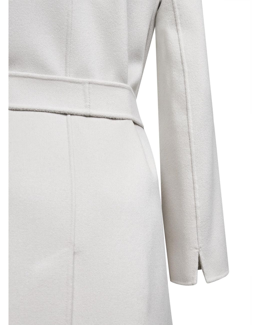 Max Mara Gray 'S Poldo Belted Long-Sleeved Coat