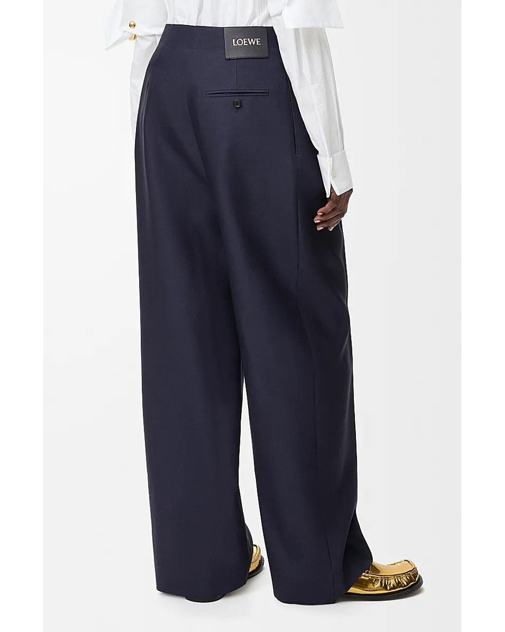 Loewe Blue Belted Trousers