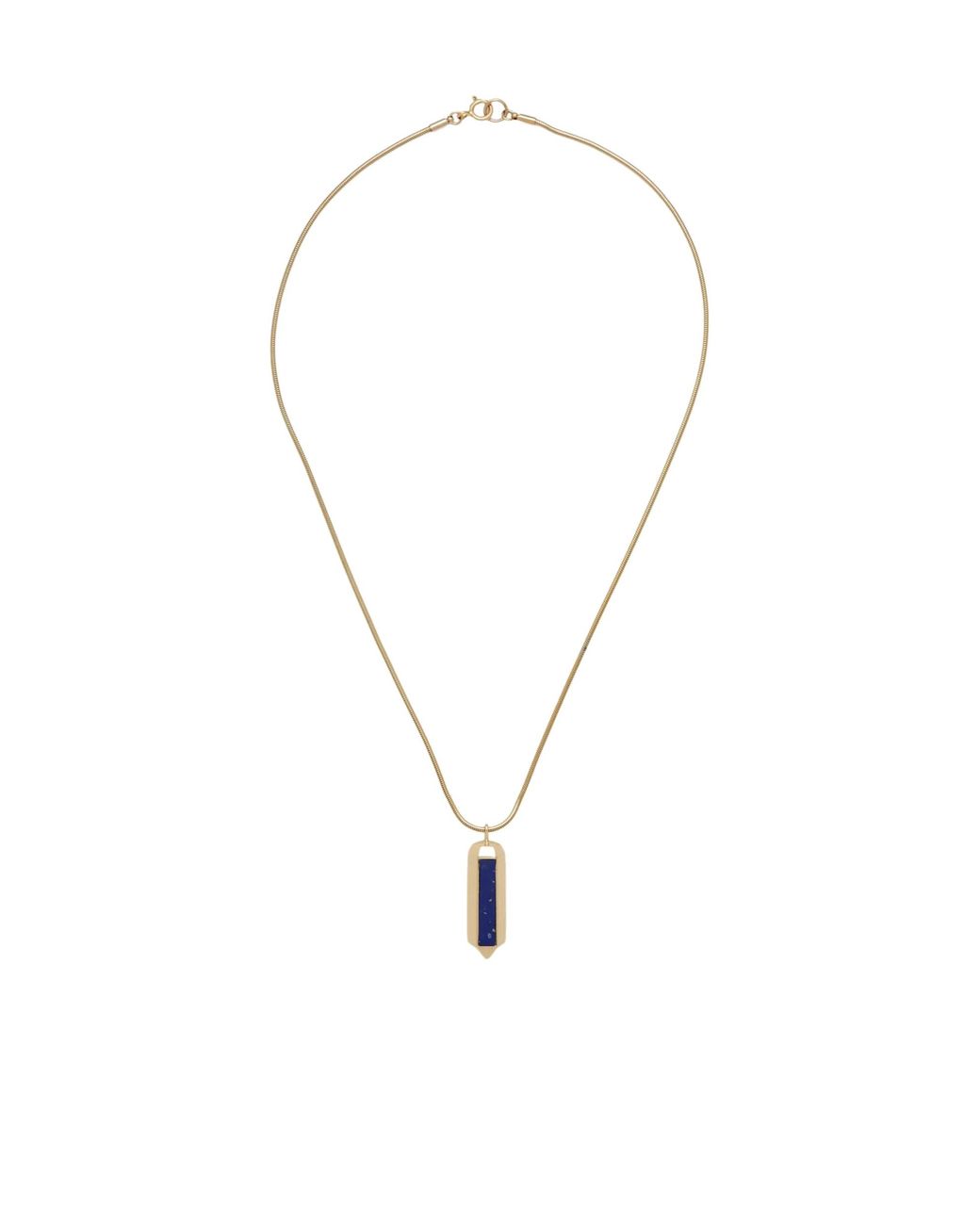 Isabel Marant Metallic Metal Pendant Necklace