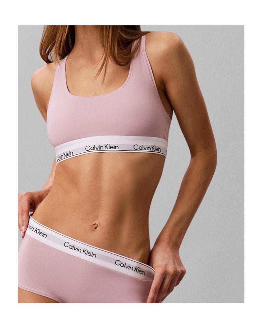 Calvin Klein Pink Racerback Wireless Bralette