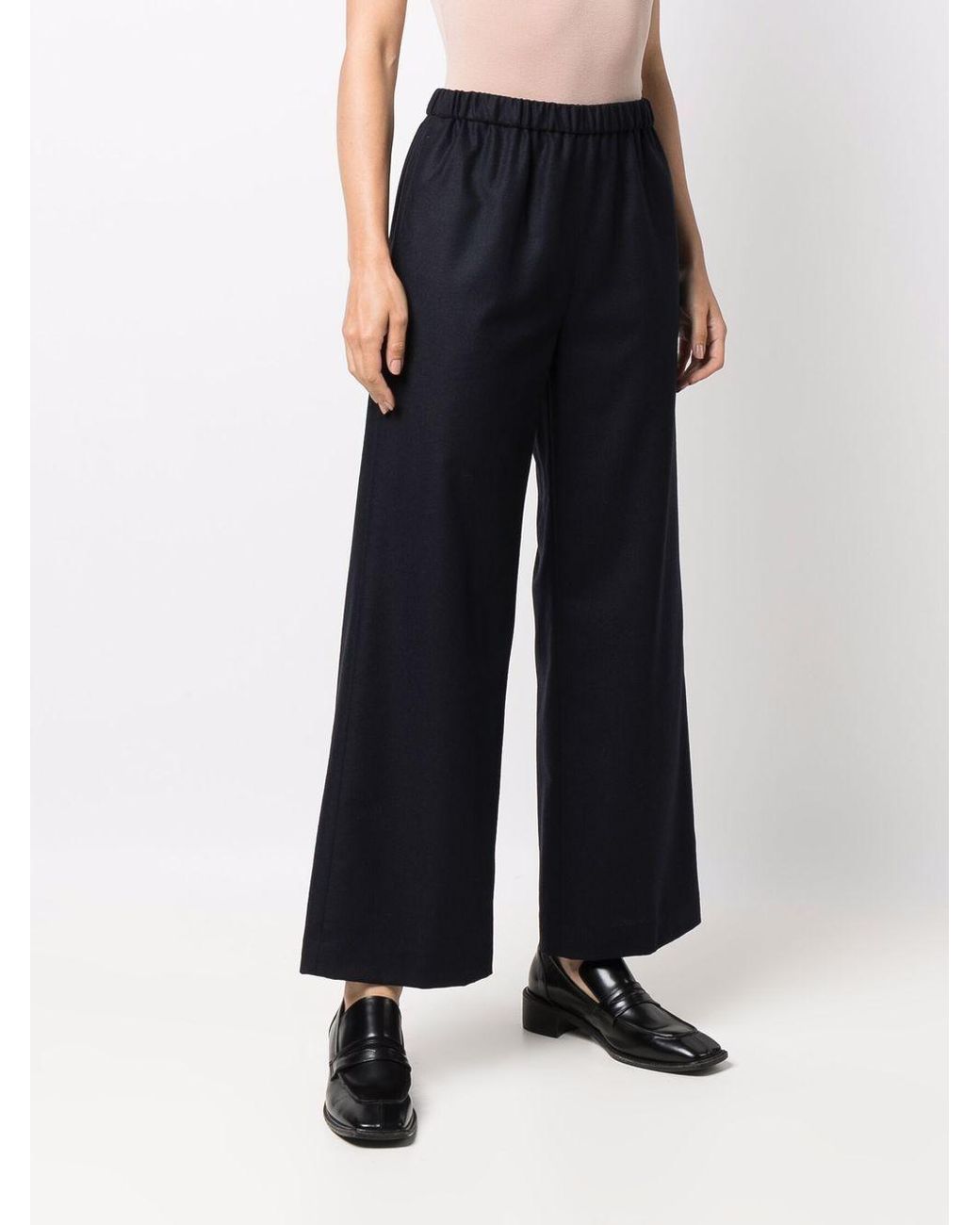 Aspesi Blue Casual Trousers With An Elastic Waistband