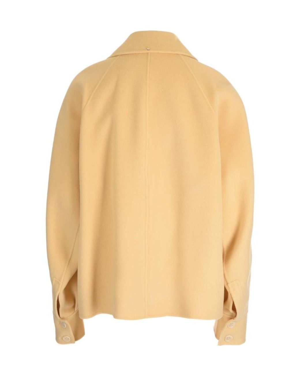 Sportmax Natural V-Neck Long-Sleeved Coat