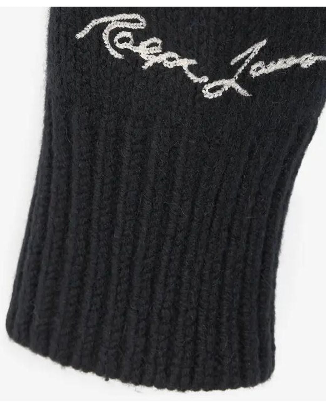 Polo Ralph Lauren Black Yankees Intarsia Knitted Sweater for men