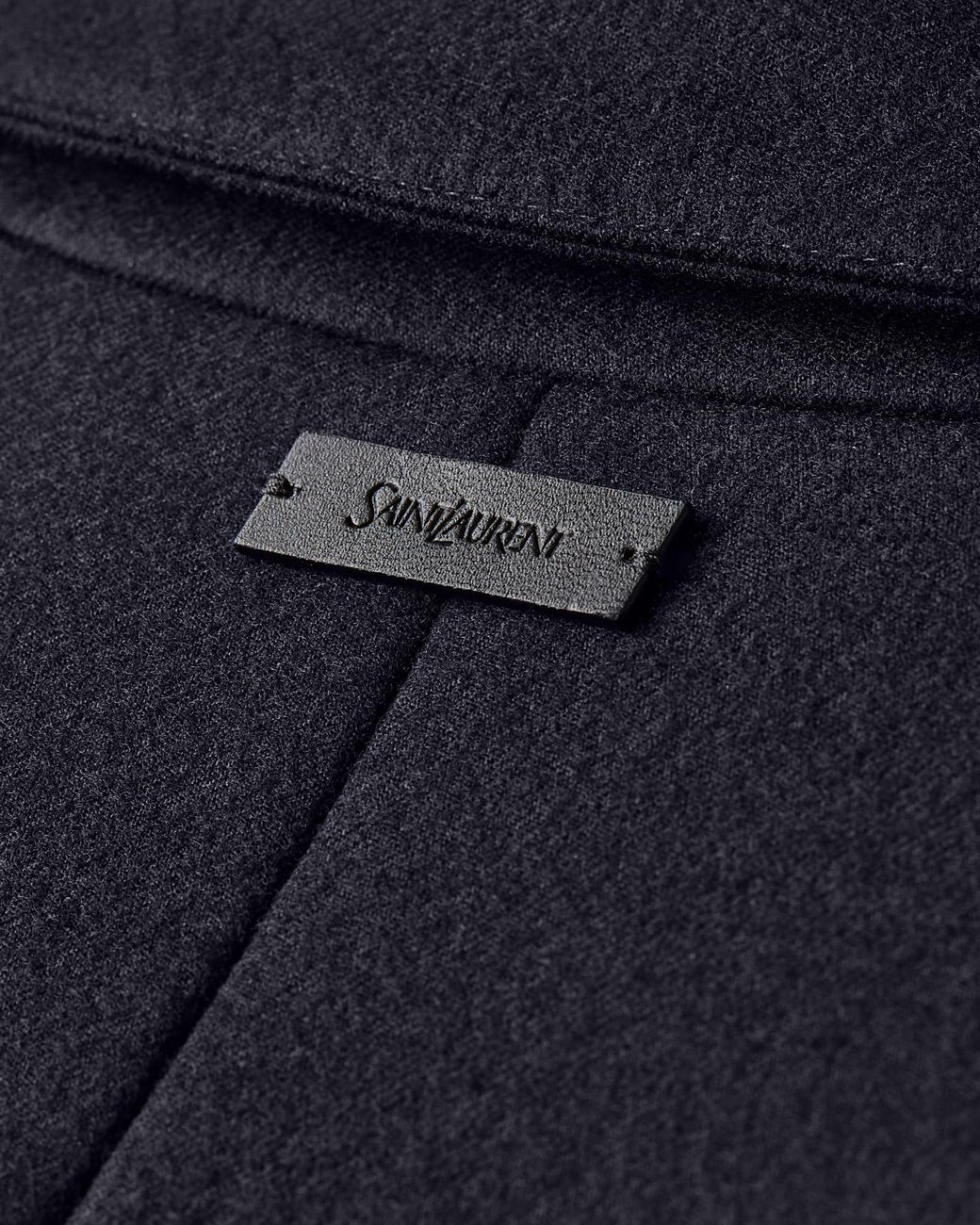 Saint Laurent Blue Down Car Coat for men