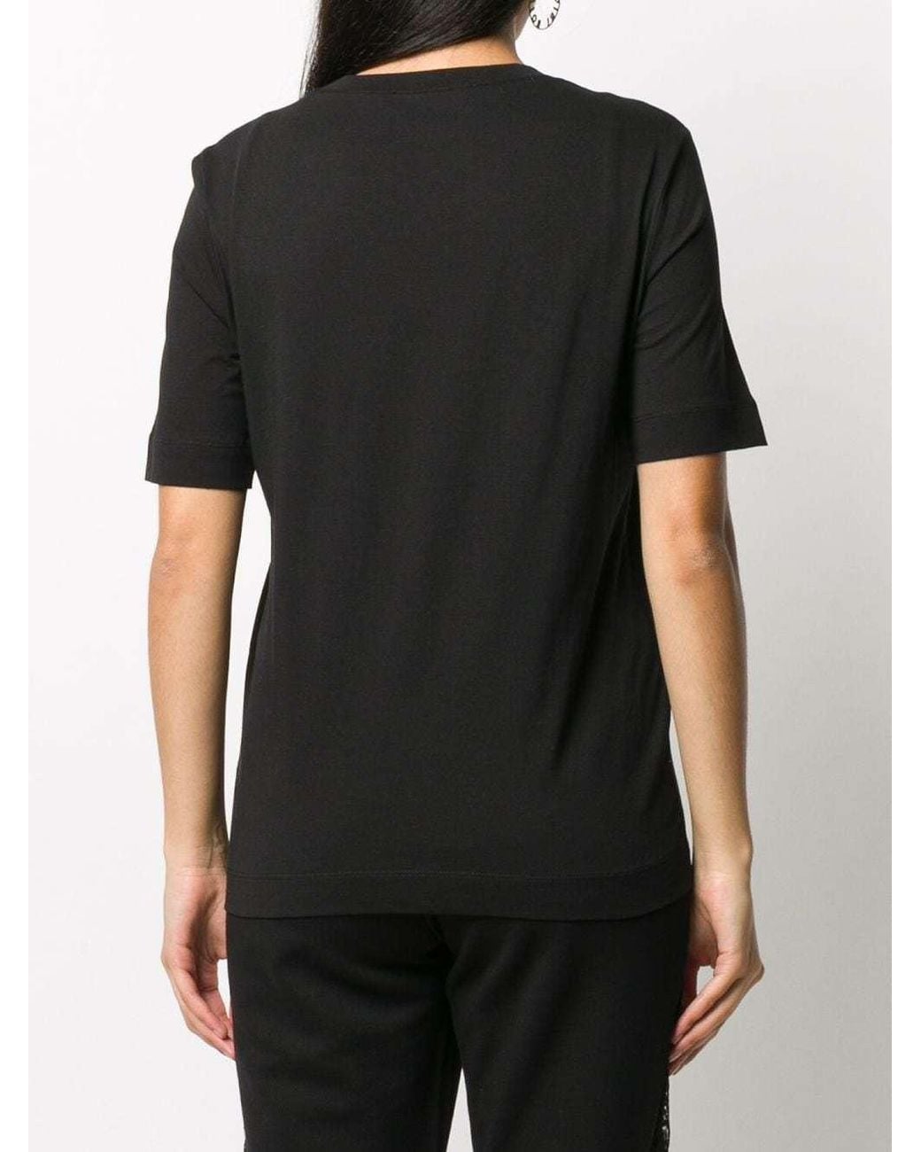Moschino Black Slogan Printed T-Shirt