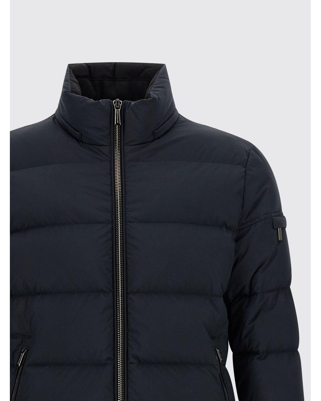 Moorer Blue Brett-Skt Bomber Jacket for men