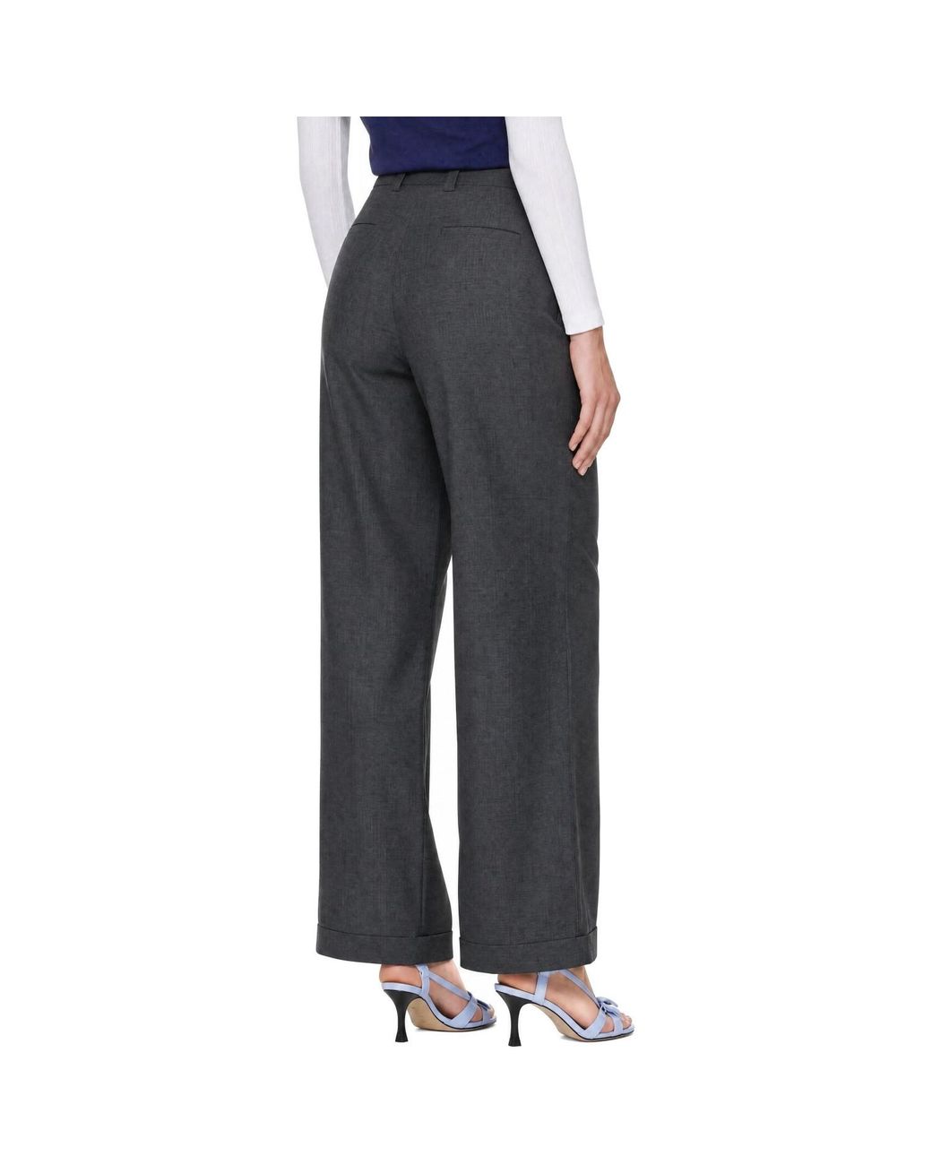 ShuShu/Tong Black Casual Trousers With Belt Loops