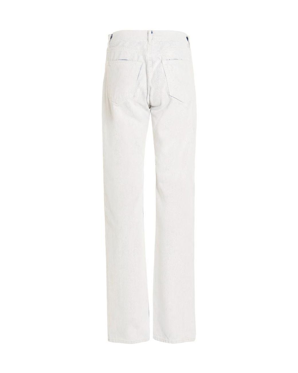 Maison Margiela White Bianchetto Straight-Leg Jeans for men