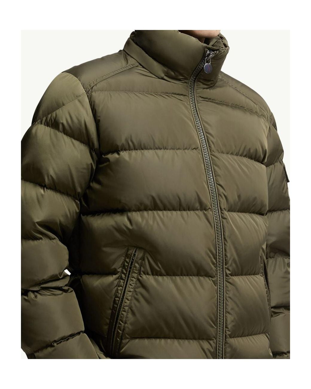 Moncler Green Maya Matte Short Down Jacket for men