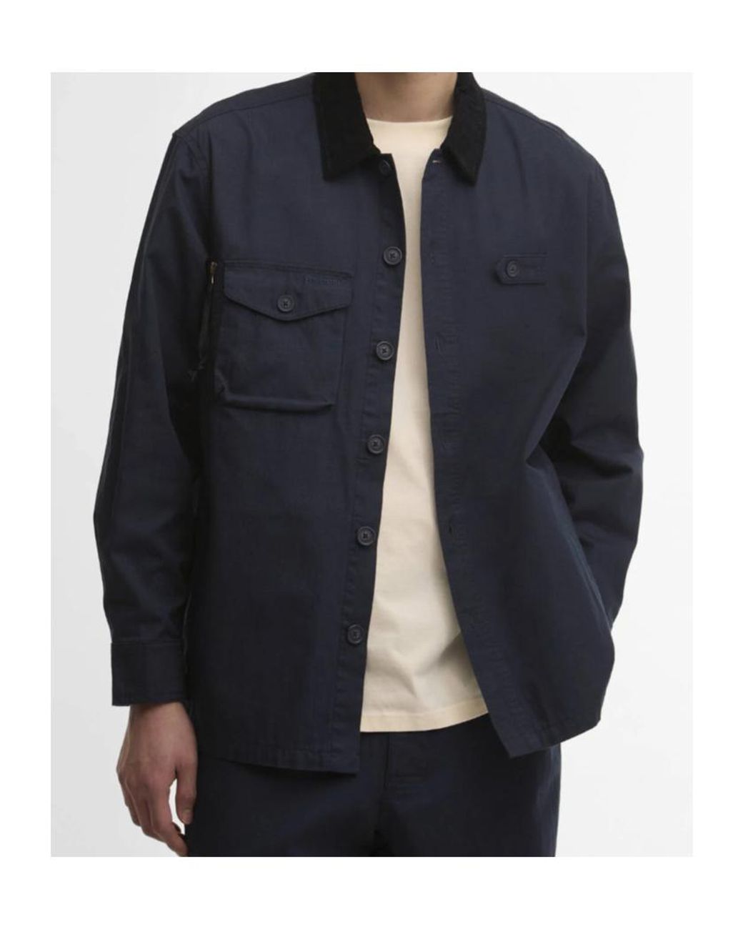 Barbour Blue Endurance Ripstop Overshirt for men