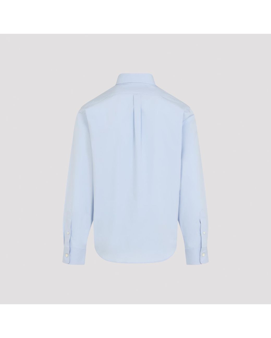 Givenchy Blue Logo Detailed Long-Sleeved Shirt for men