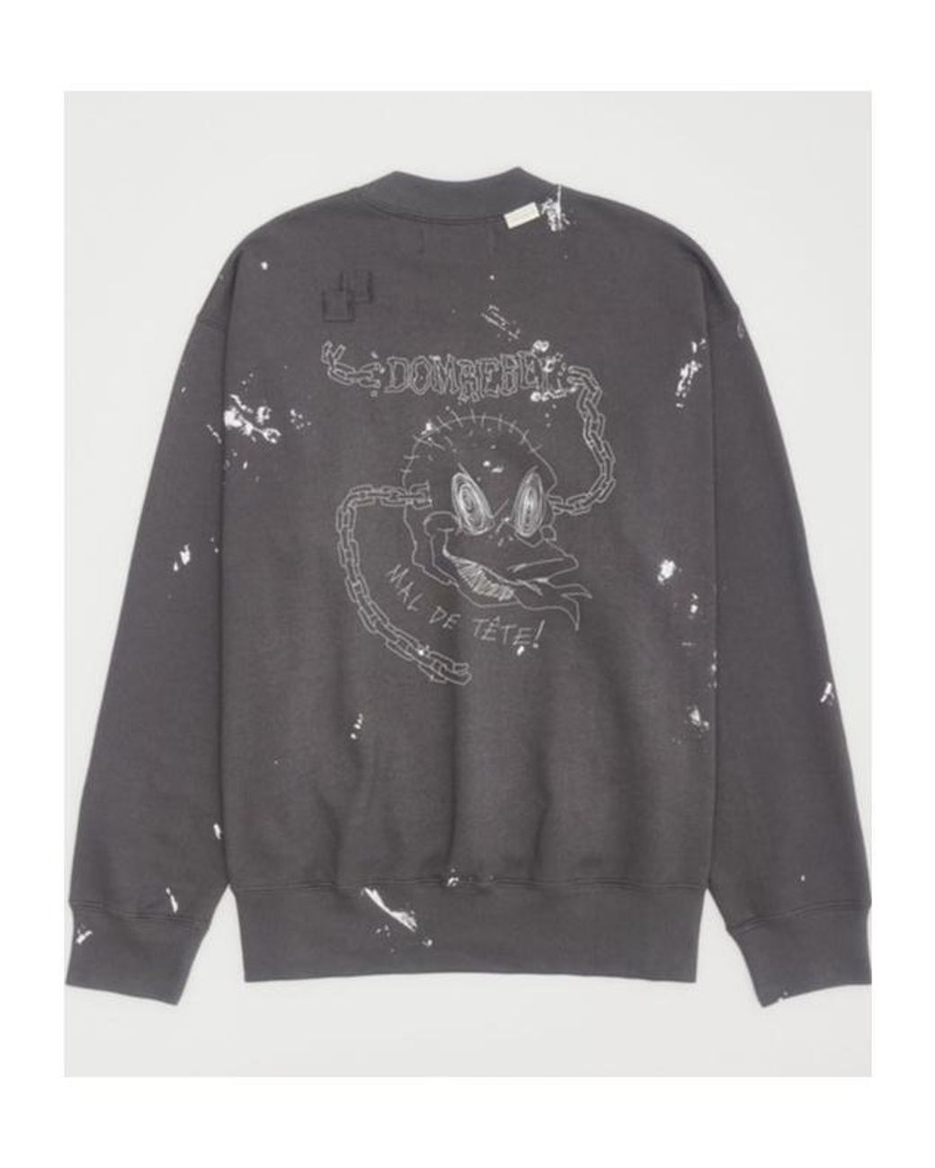 DOMREBEL Gray Crewneck Sweatshirt for men