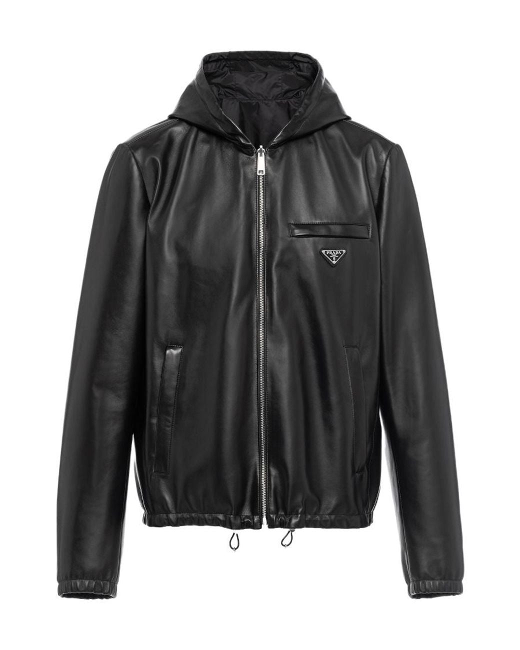 Prada Black Reversible Hooded Jacket for men