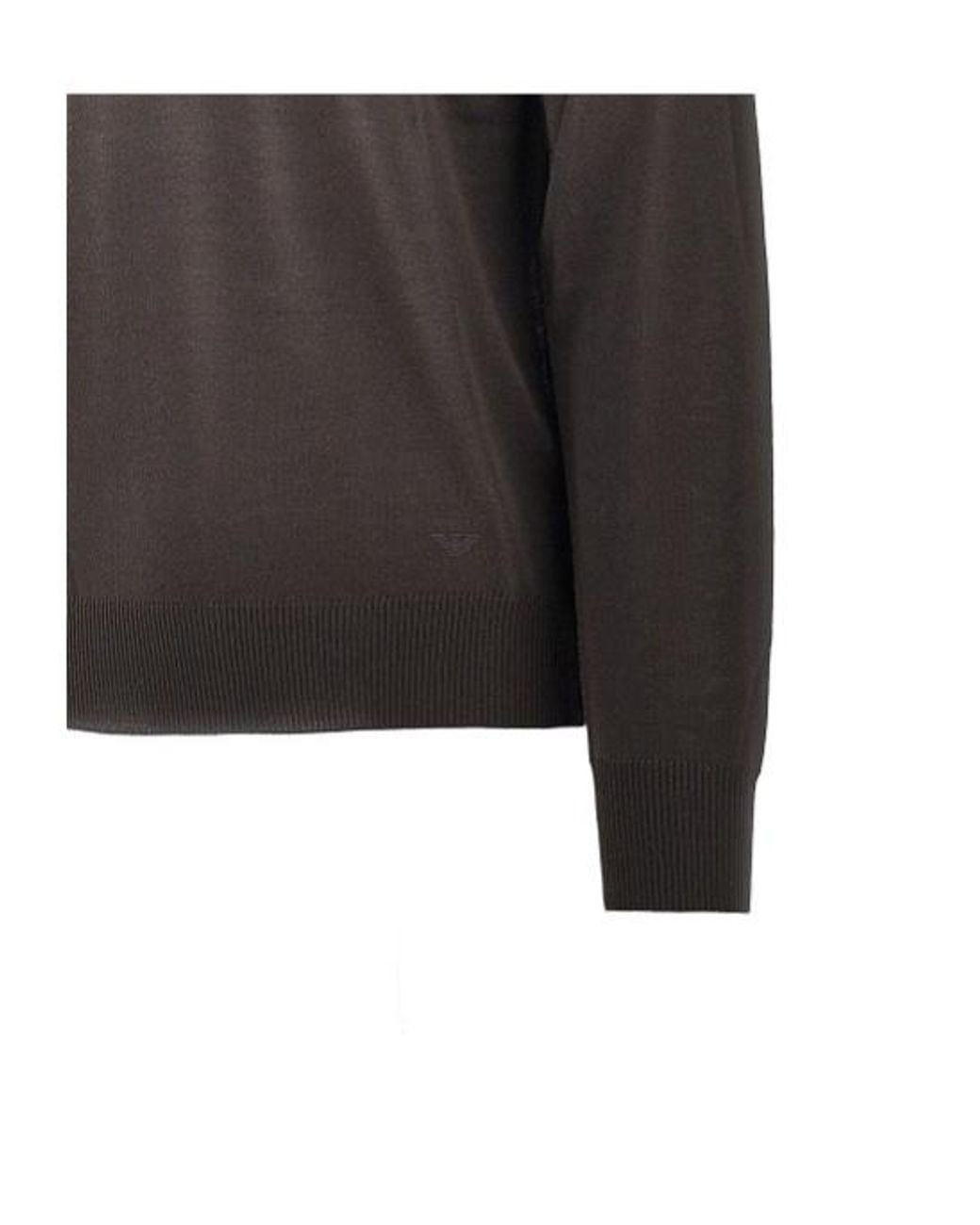 Emporio Armani Gray Crew-Neck Sweater for men