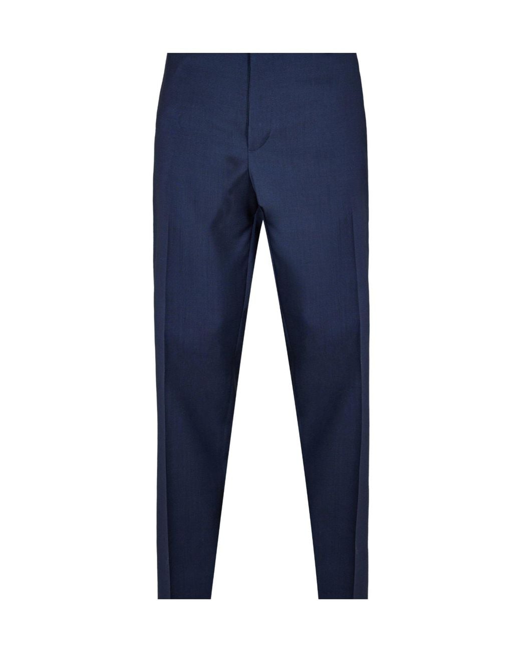 Fendi Blue Versatile Straight-Leg Casual Pants for men