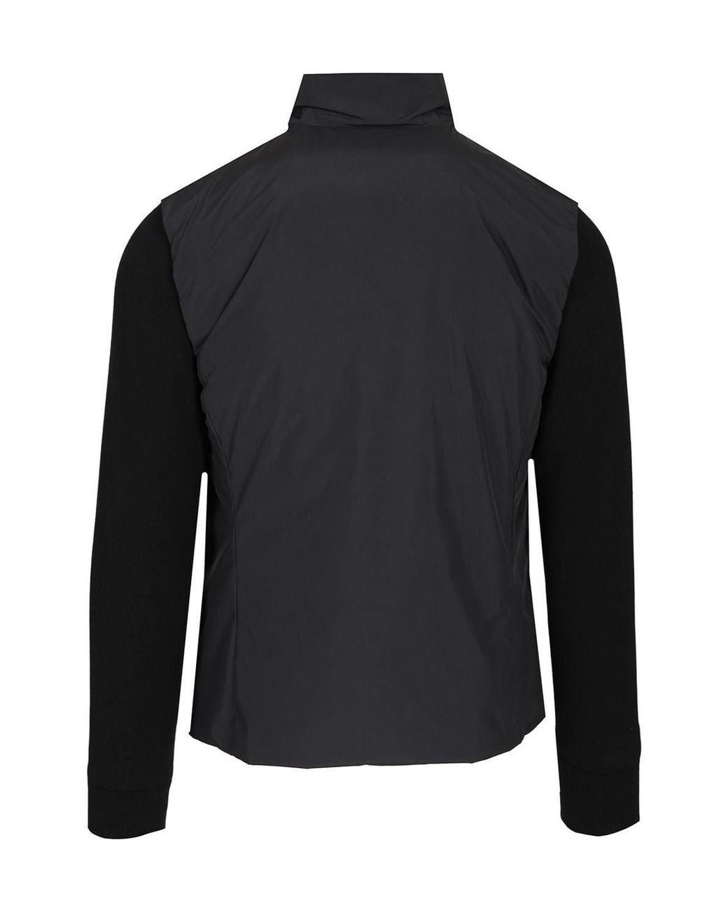 Moorer Black Evan H Stp Zip-Up High Neck Jacket for men