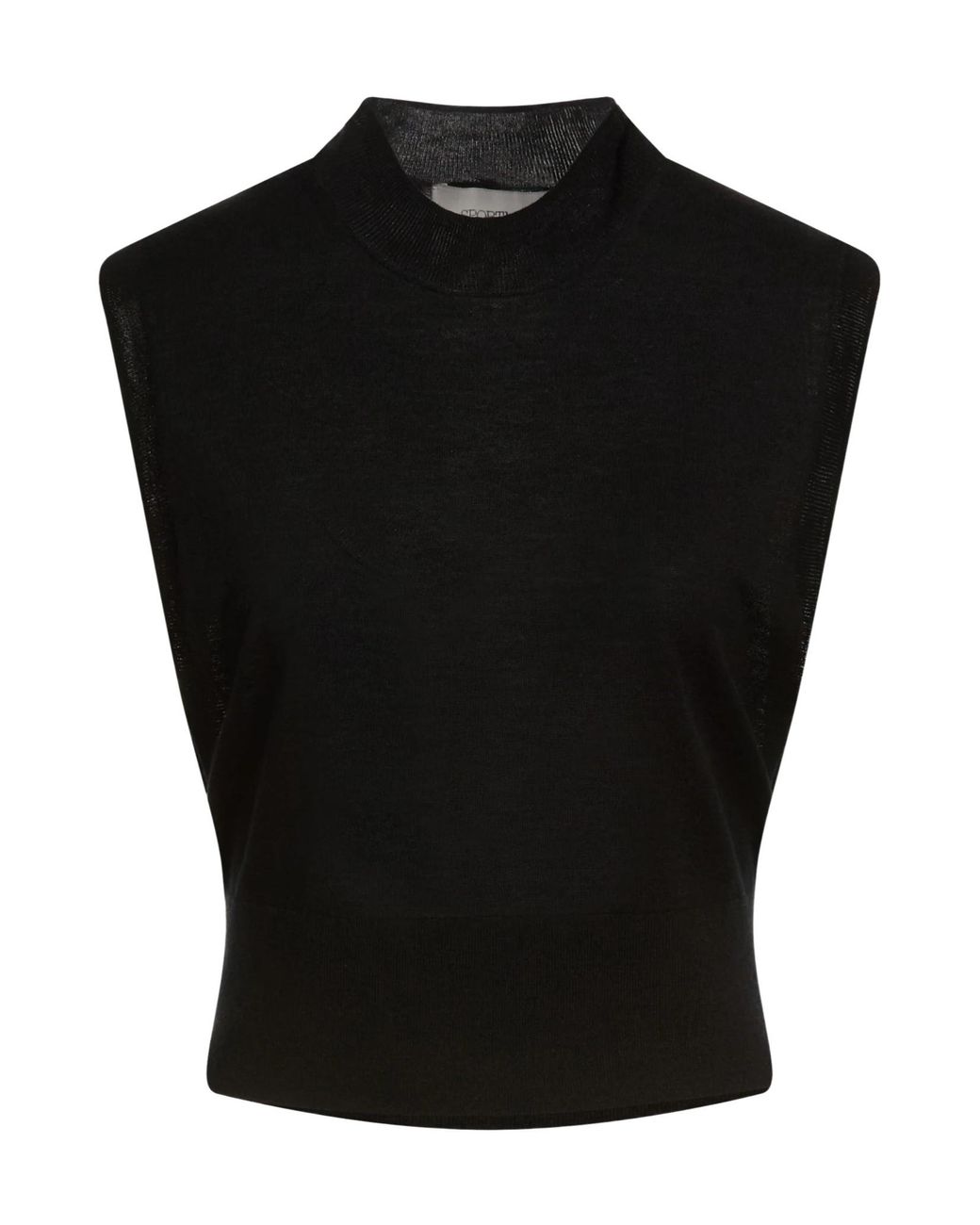 Sportmax Black Knitted Sleeveless Top
