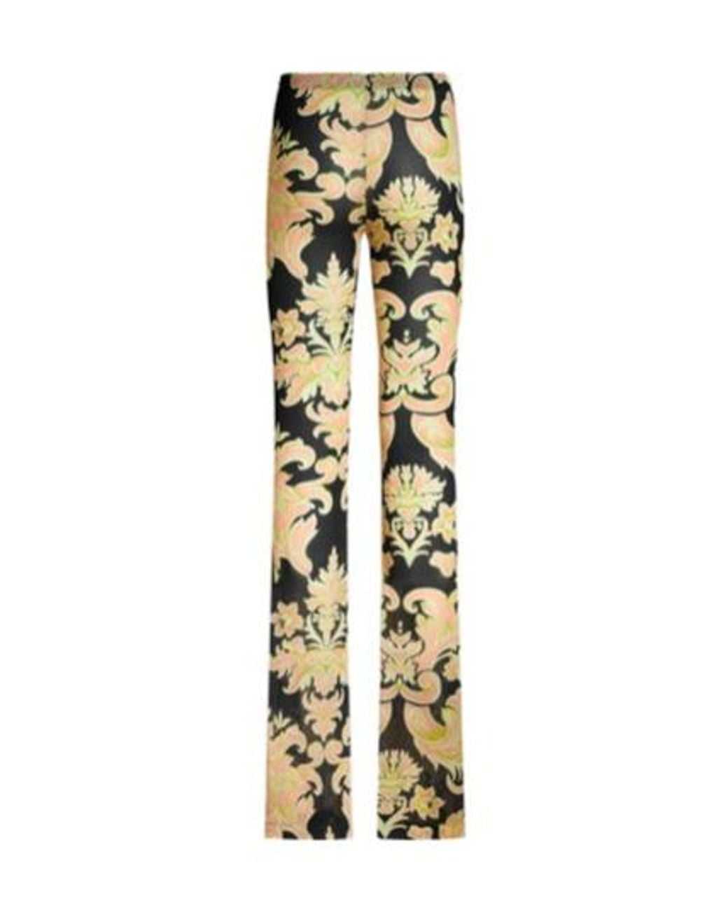 Etro Metallic Printed Jersey Trousers