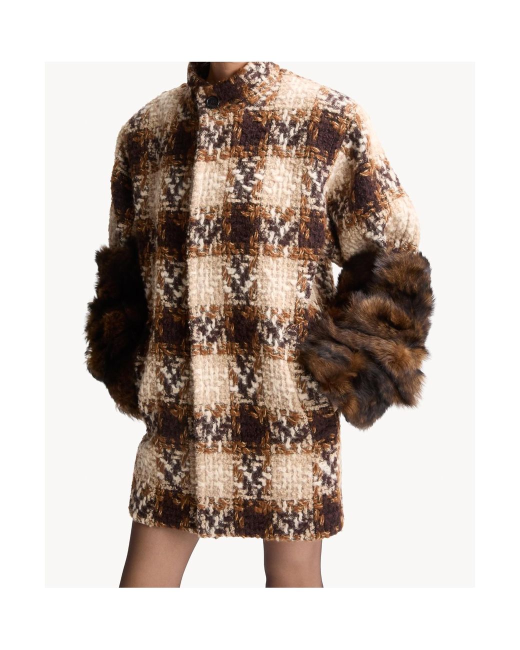 Saint Laurent Brown Short Coat