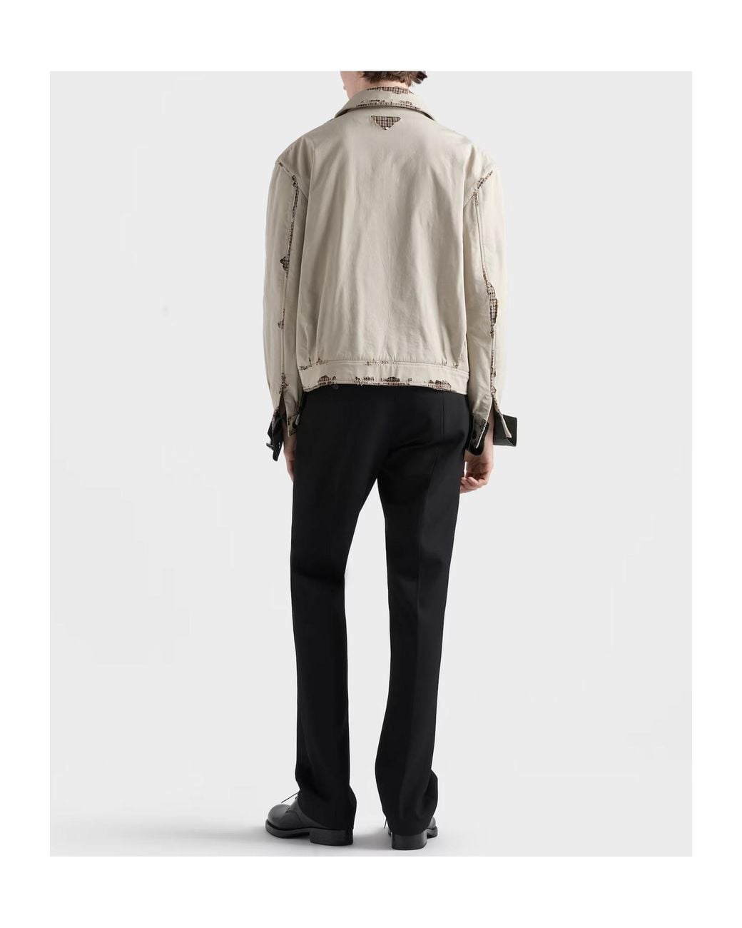 Prada Natural Bonded Devoré Cotton Jacket for men