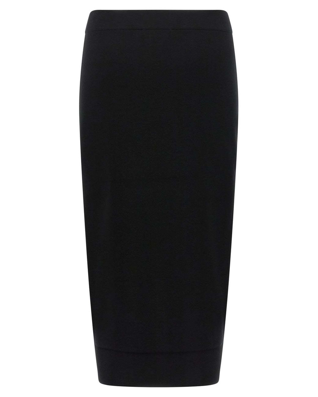 Max Mara Black Gamma Knit Midi Skirt