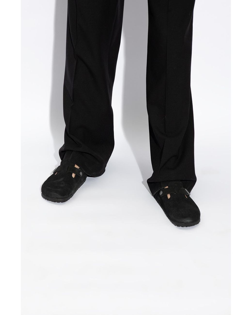 Birkenstock Black Boston Slip-On Mules
