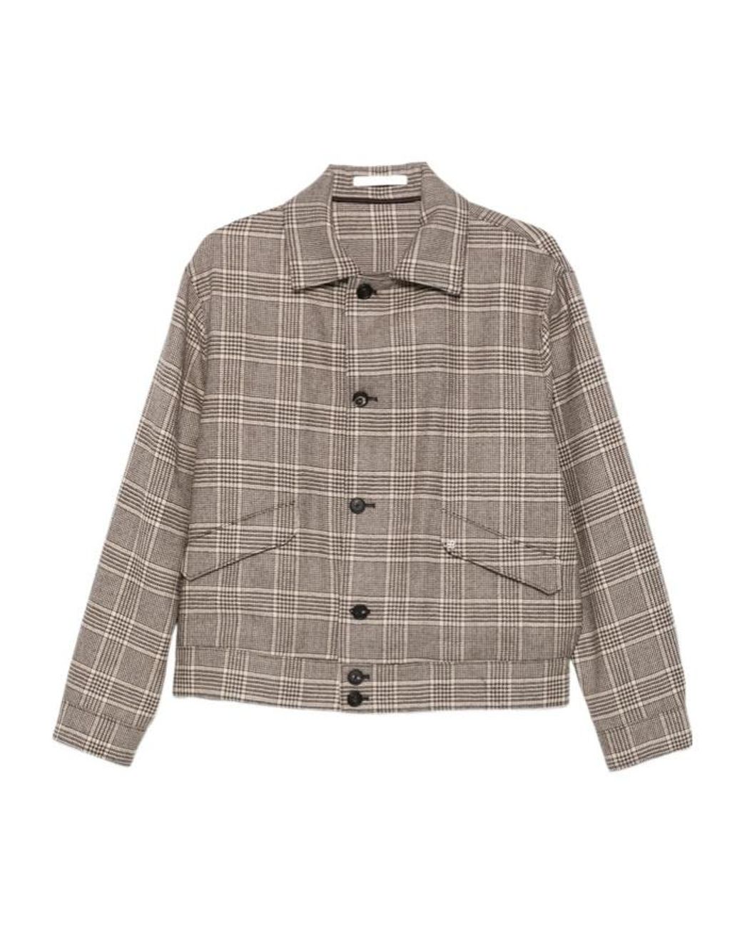 Tagliatore Brown Single-Breasted Casual Jacket for men