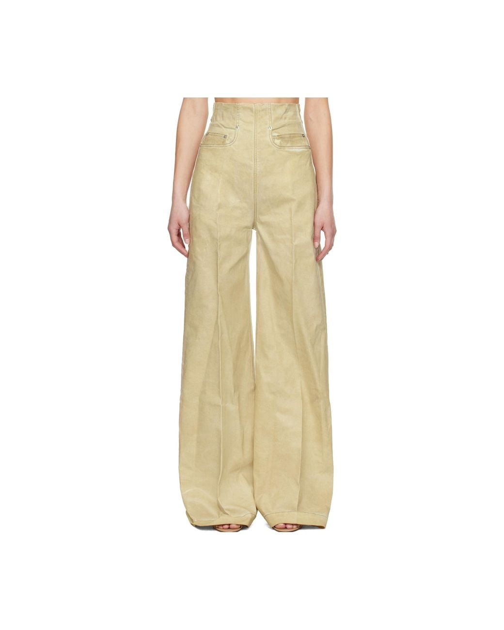 Rick Owens Natural Hollywood Dirt Cooper Jeans