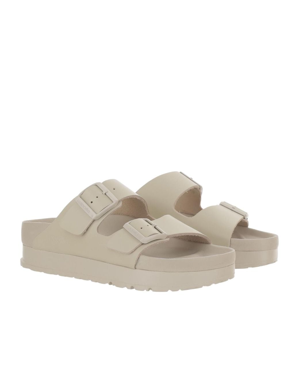 Birkenstock White Papillio Platform Sandals