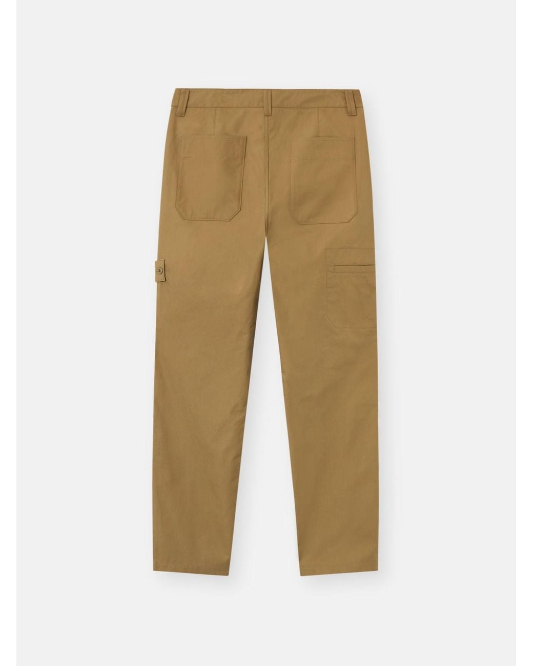 Stone Island Natural Logo Patch Chinos for men