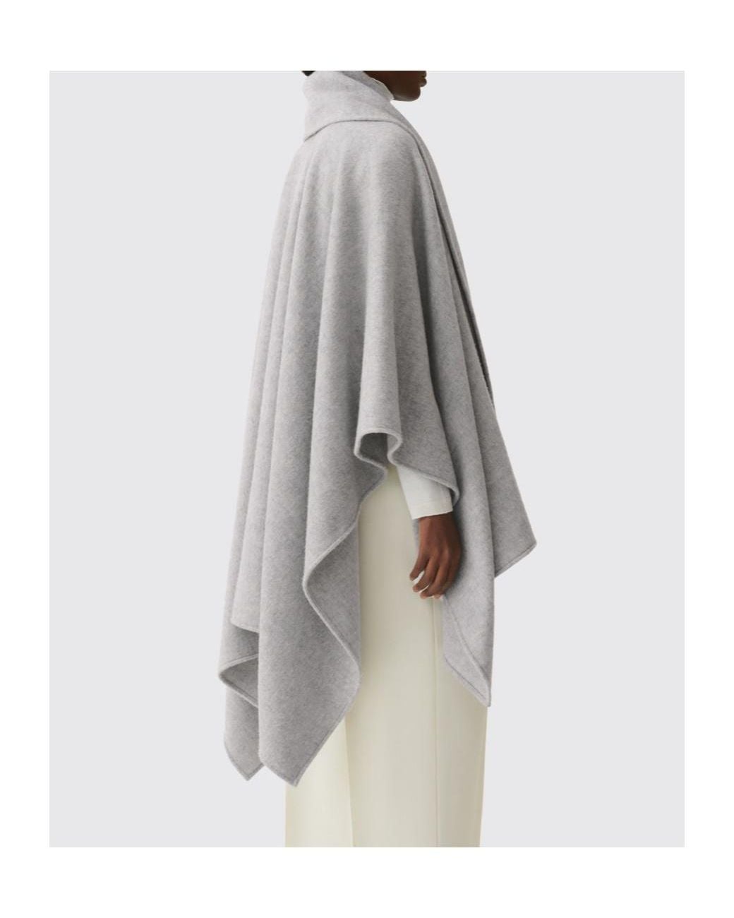 Fabiana Filippi Gray Draped Shawl