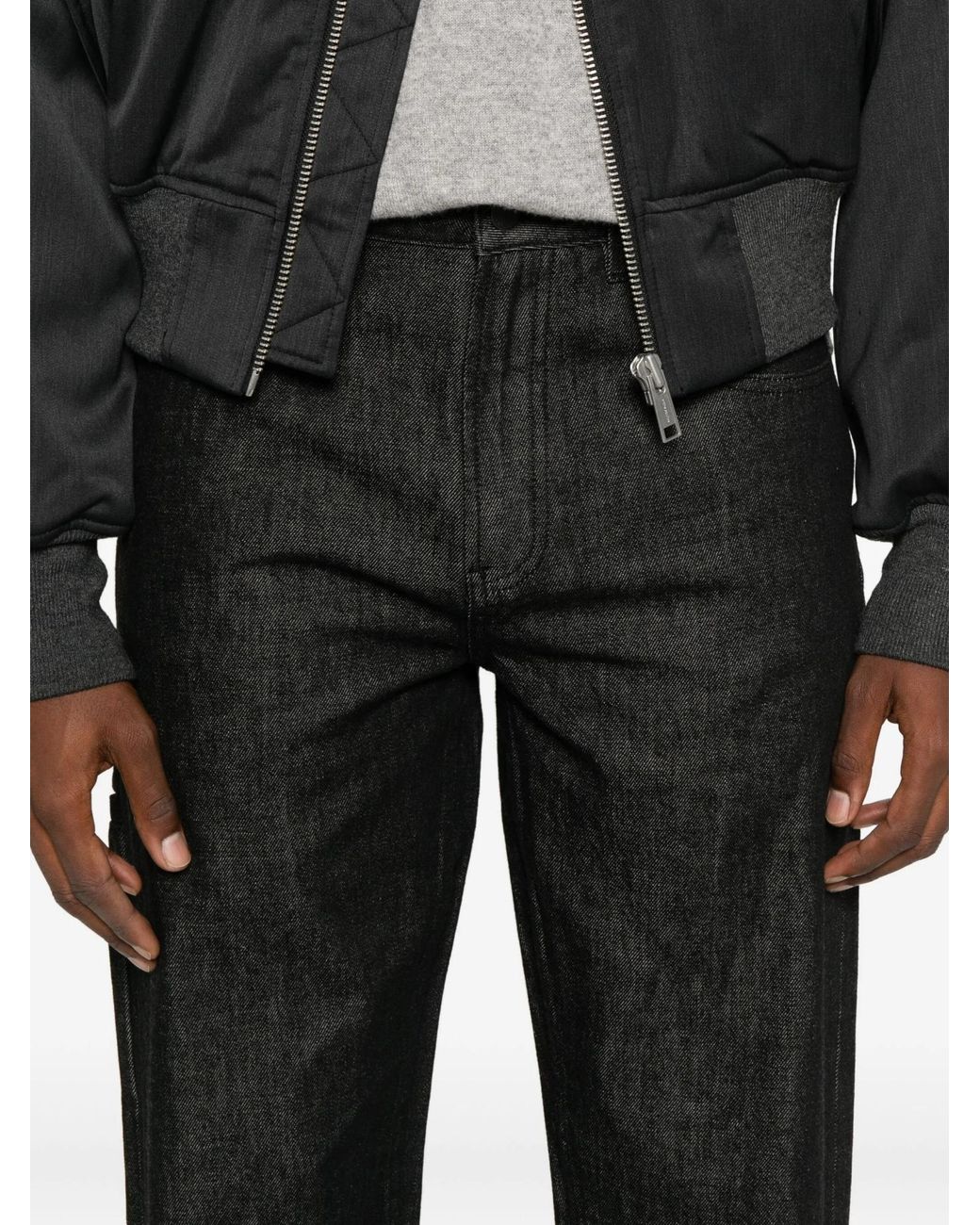 Entire studios Black Logo-Patch Jeans