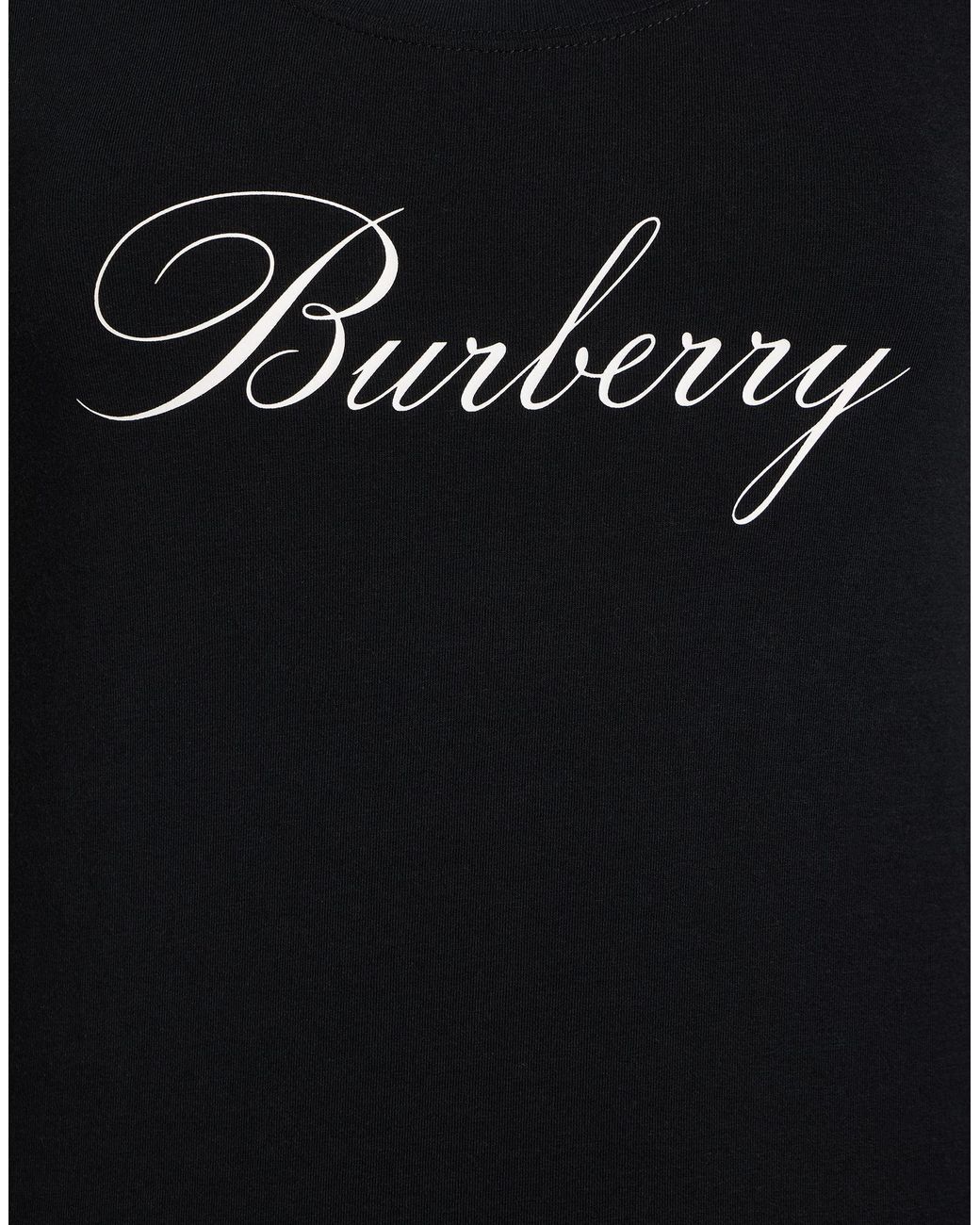Burberry Black Minimal Printed T-Shirt