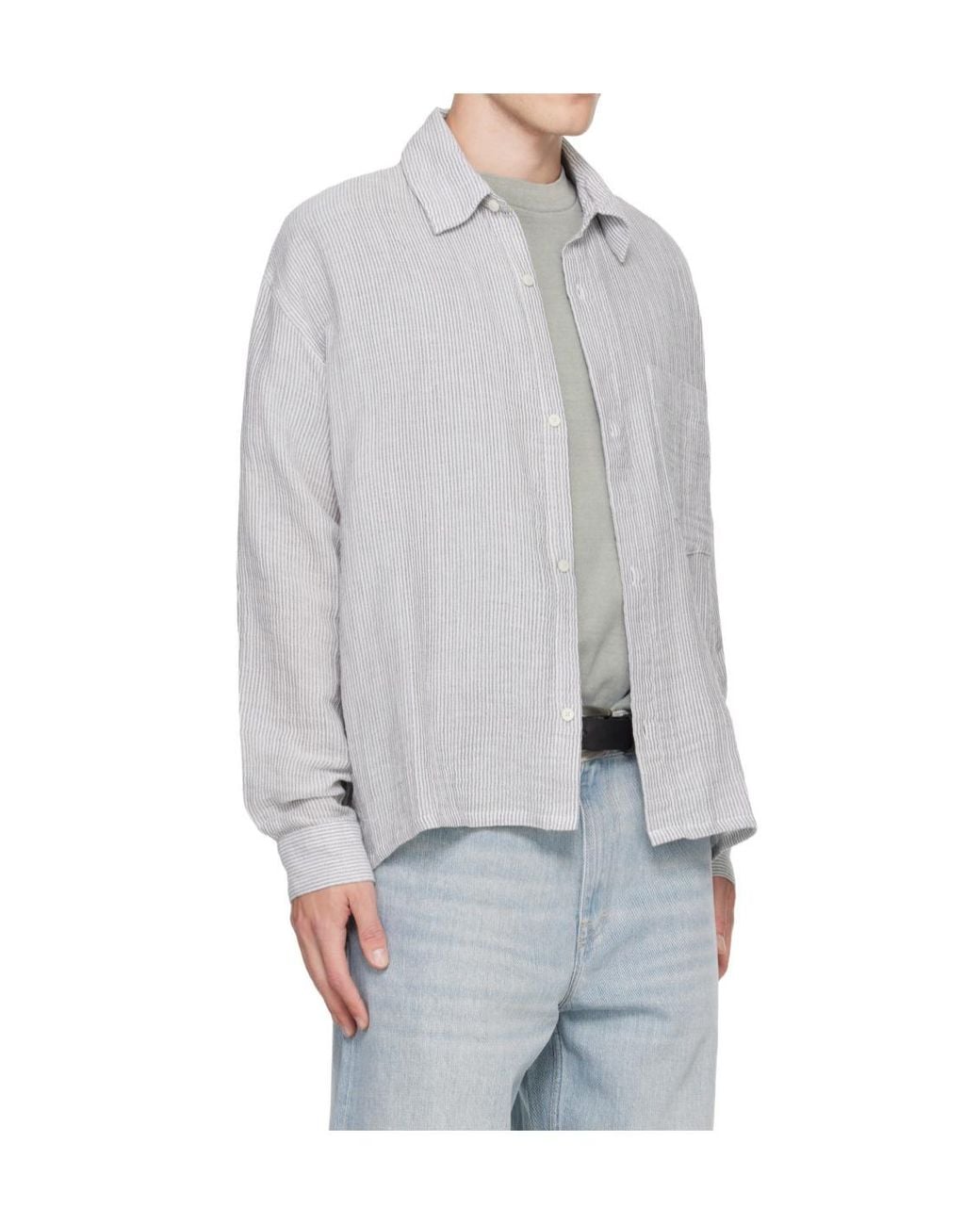 Won Hundred Gray Maza Shirt for men