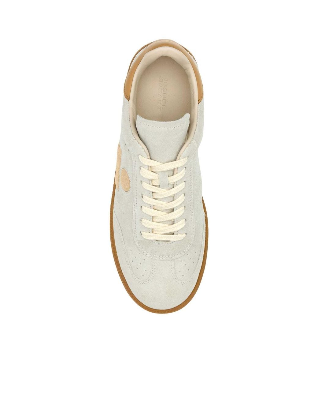 Isabel Marant White Low-Top Lace-Up Sneakers