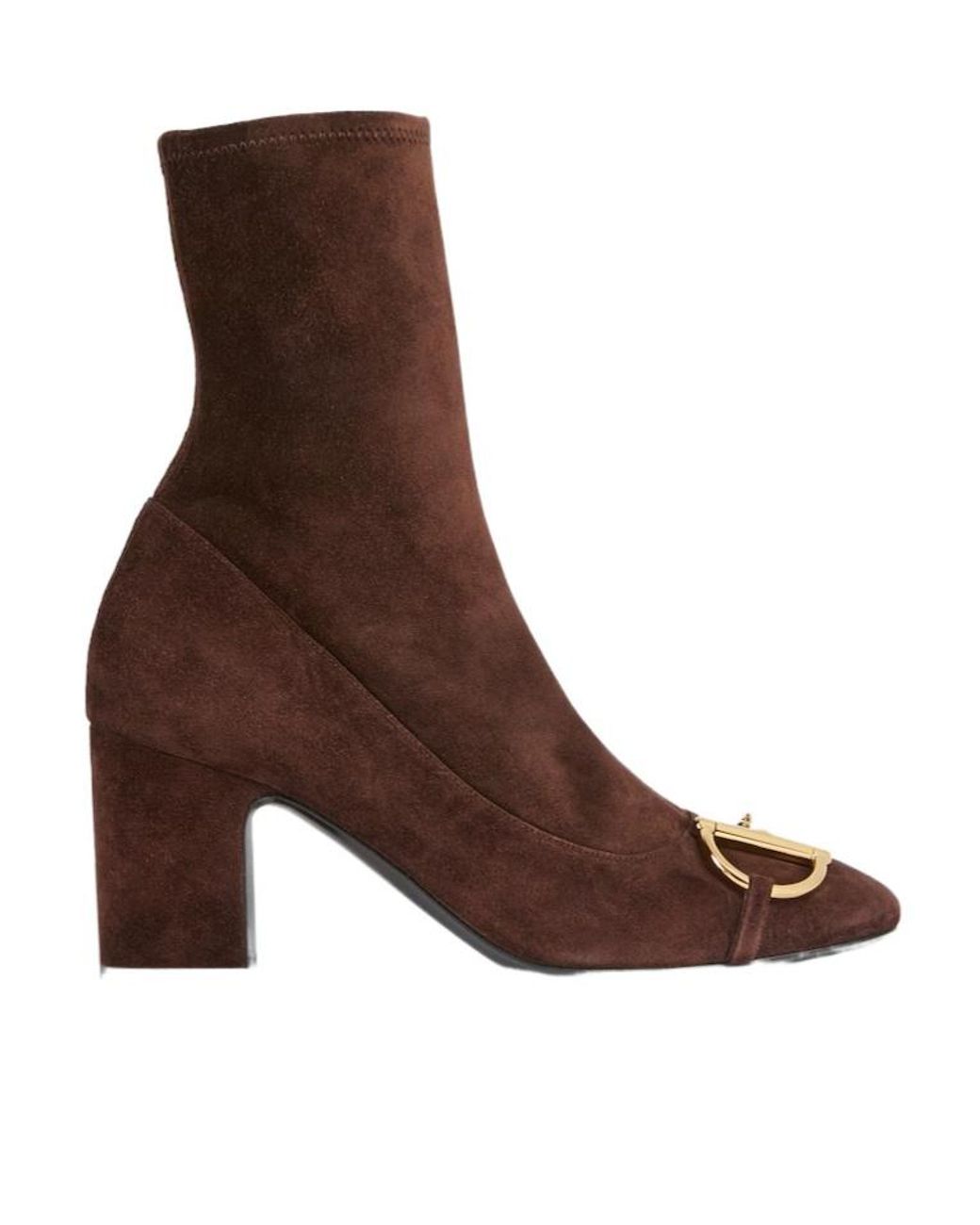 Gucci Brown Half Clamp Ankle Boots