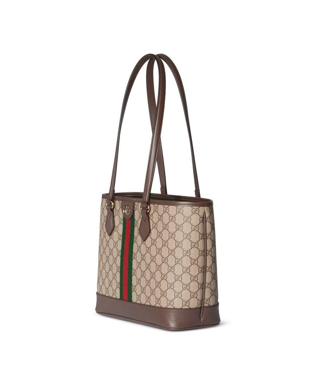 Gucci White Ophidia Medium Tote Bag