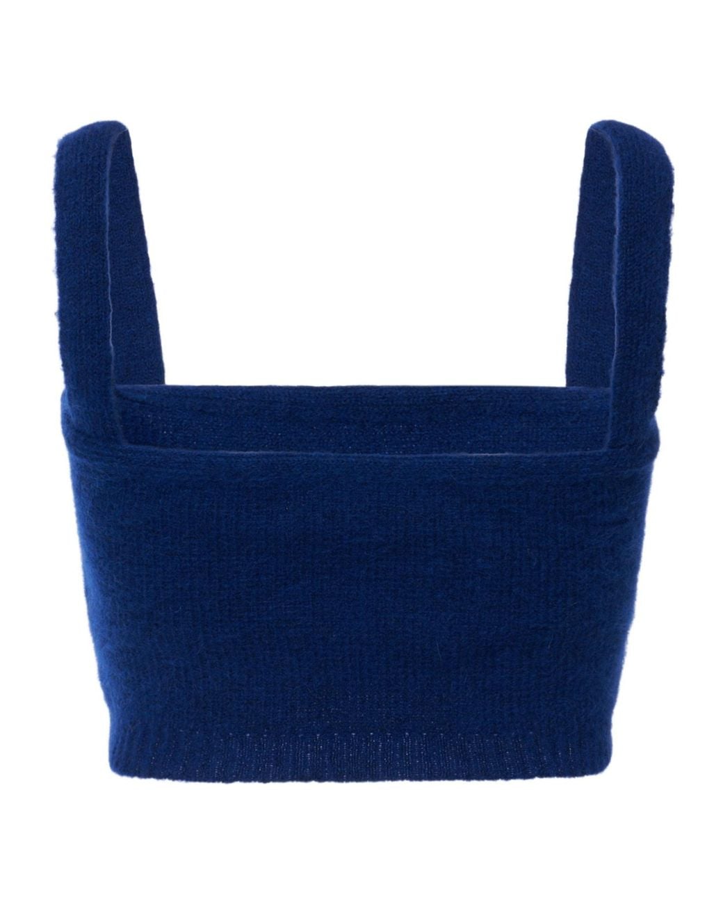 Alessandra Rich Blue Knitted Tank Top