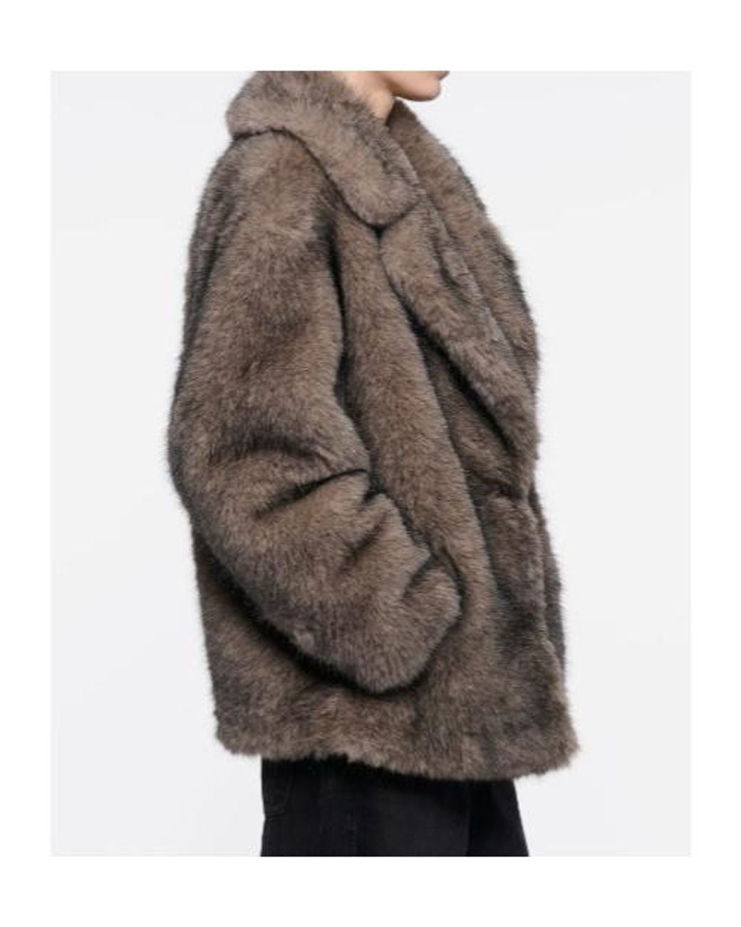 Stand Studio Brown Angelika Faux Fur Jacket