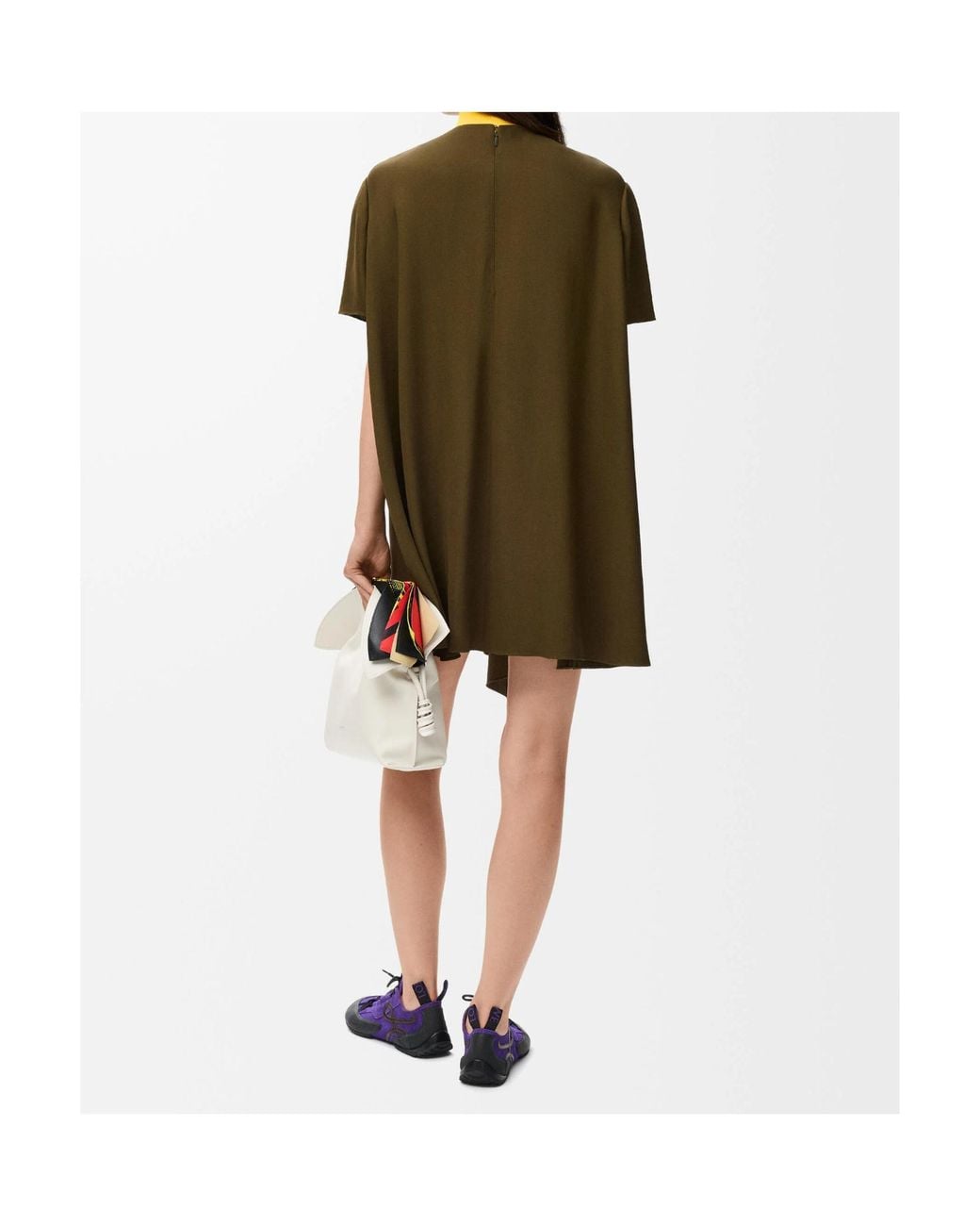 Loewe Green Short-Sleeved Dress