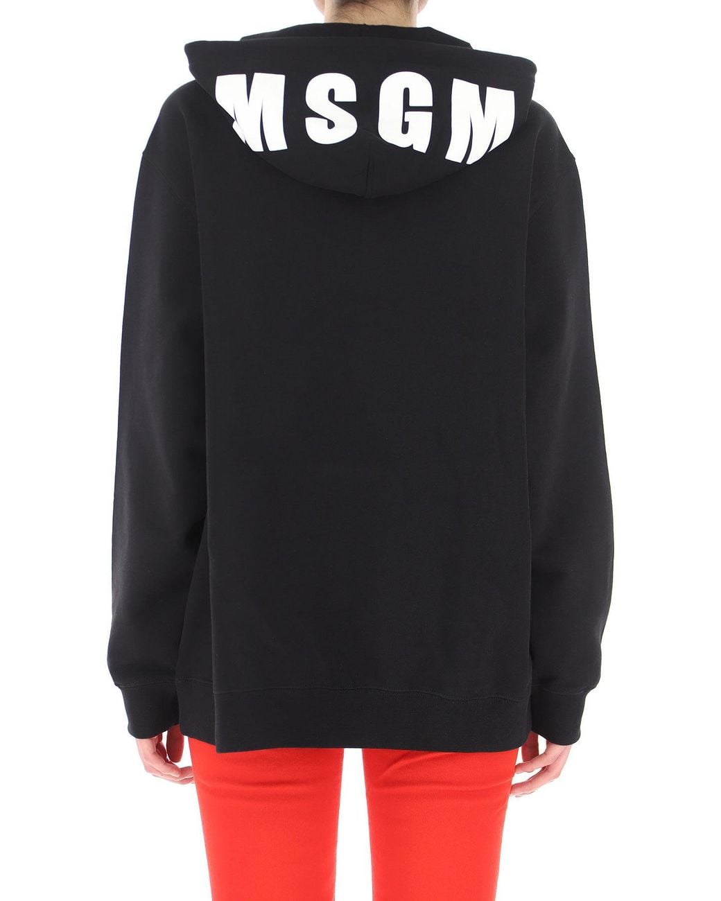 MSGM Blue Logo Hooded Sweater
