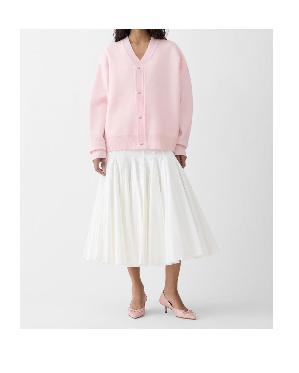 Jacquemus Pink Long-Sleeved Cardigan