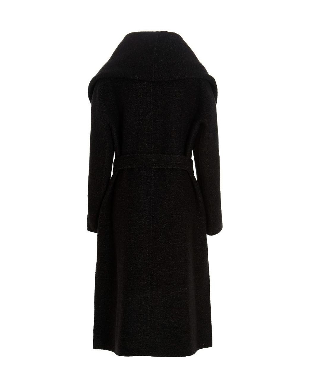 Max Mara Black Logo Coat