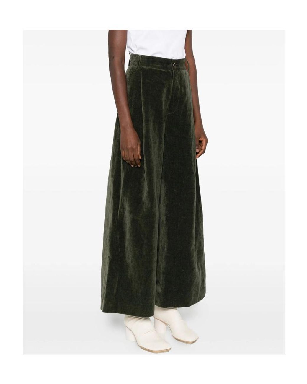 Uma Wang Green Belt Loops Slacks