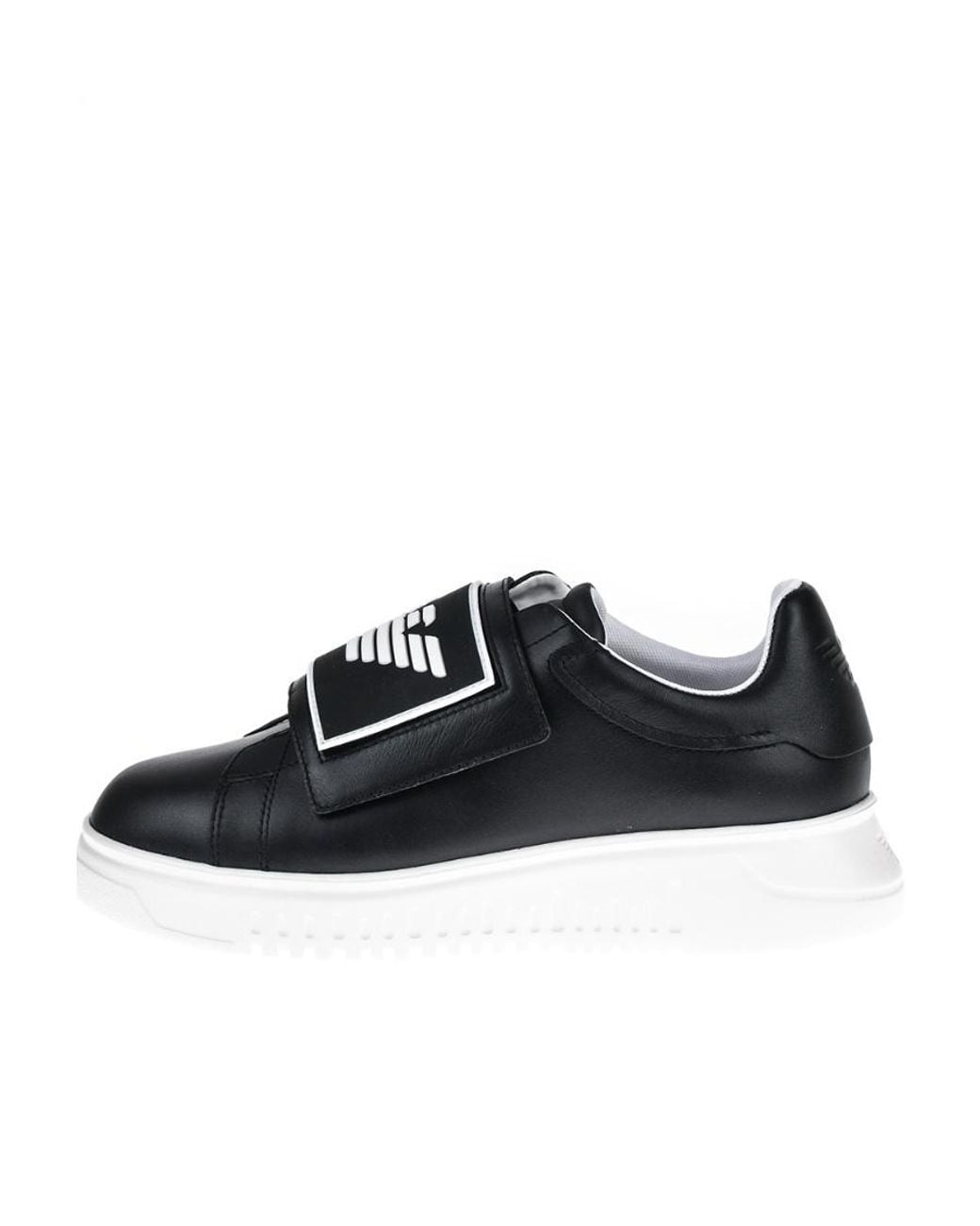 Emporio Armani Black Logo Logo Sports Shoes for men
