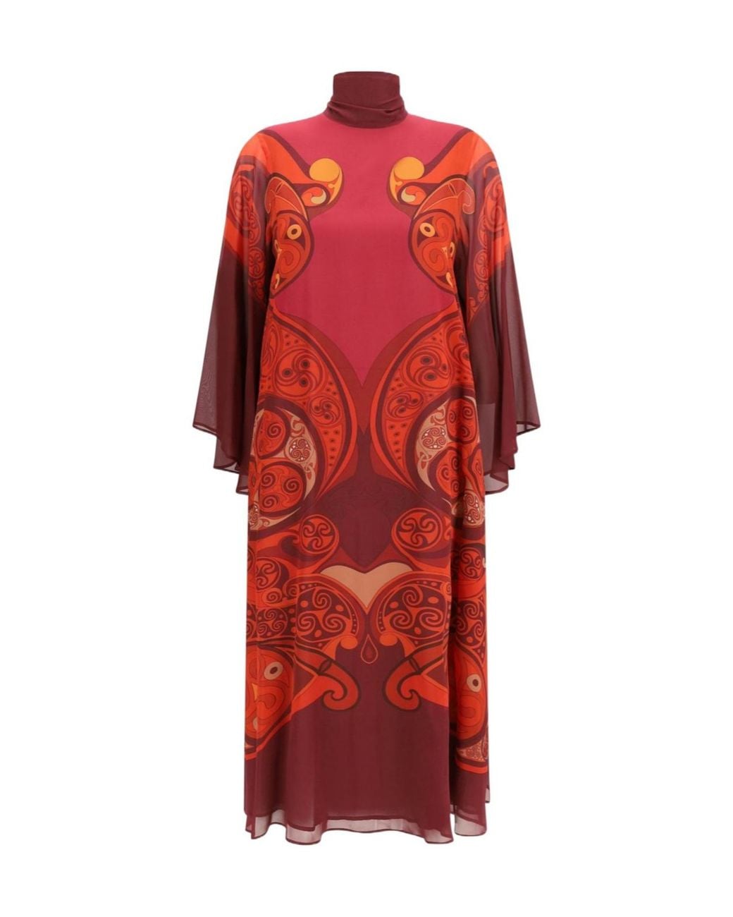 LaDoubleJ Red La Doublej Magnifico Midi Dress