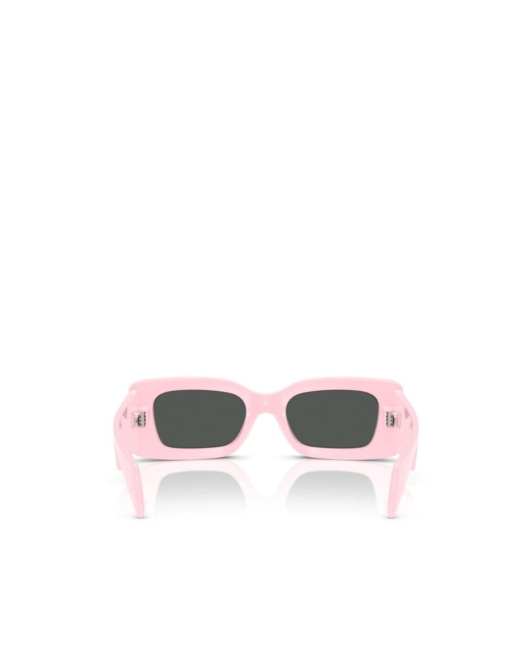 Versace White Medusa-Plaque Rectangular-Frame Sunglasses for men