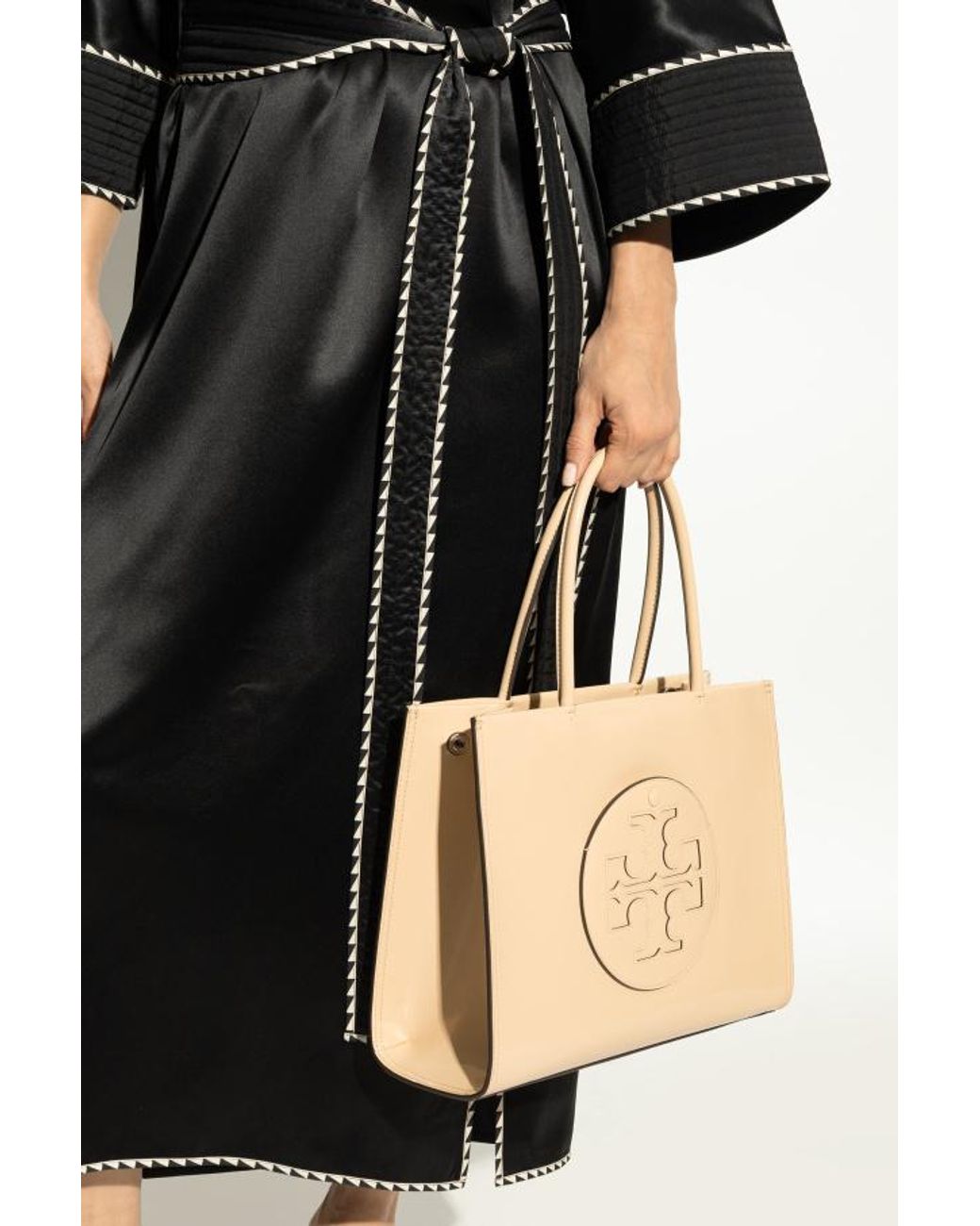 Tory Burch Natural Small Ella Tote Bag
