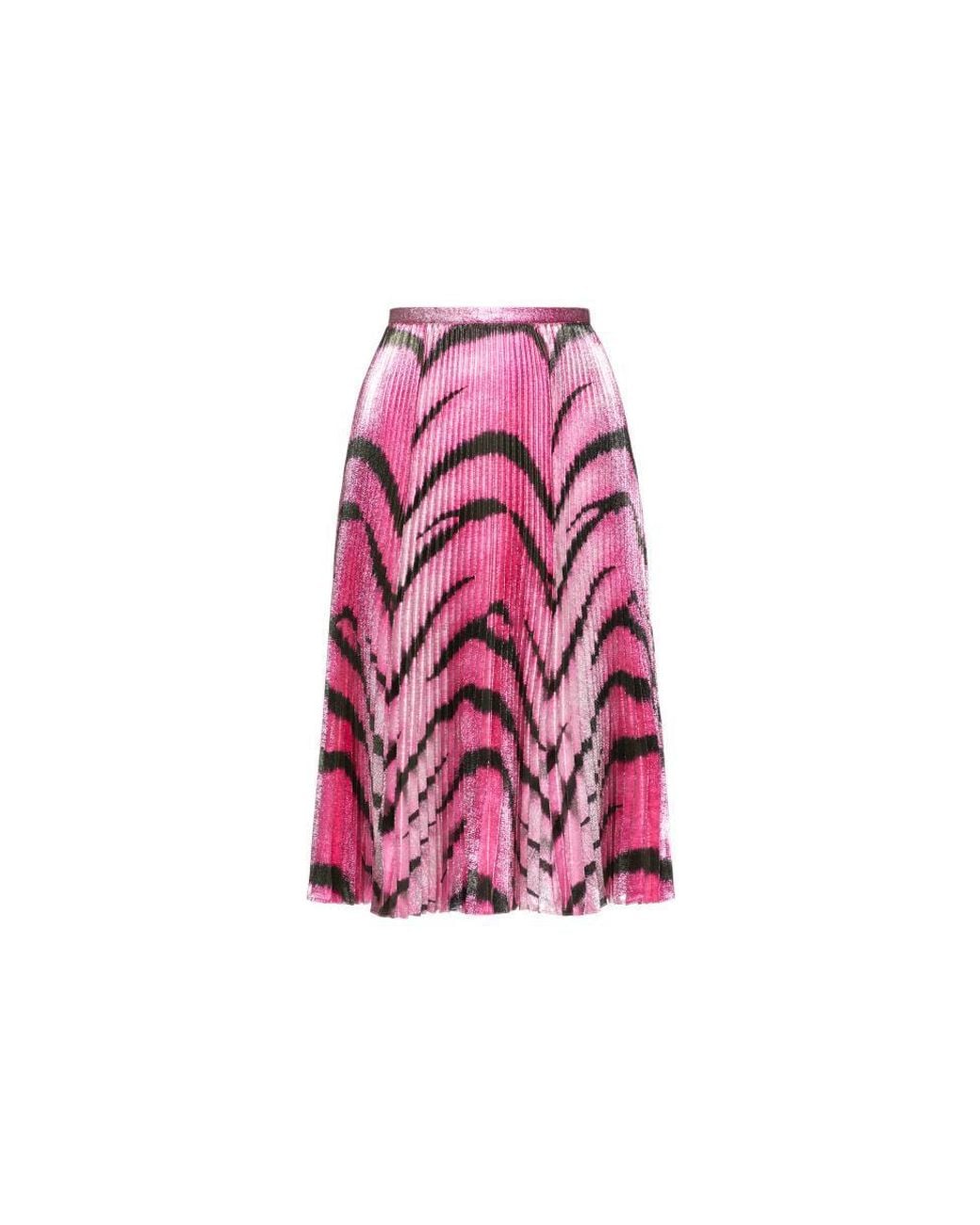 Valentino Black Pattern Skirt
