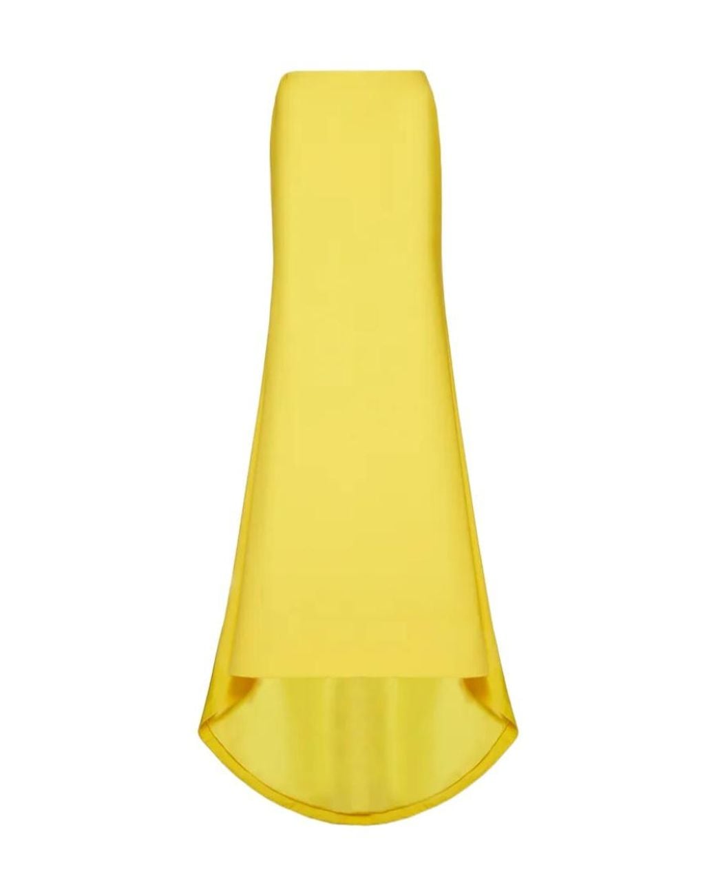 Valentino Yellow High Waist Flared Skirt